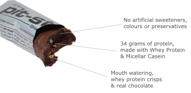 Ultimate protein bar  with a whopping 35g protein per bar